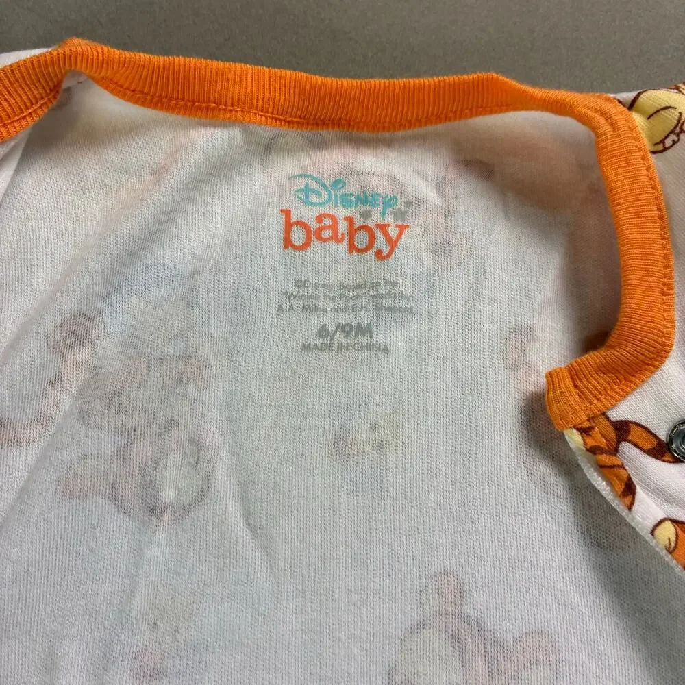 Disney Baby Tigger Footed Sleeper Pajamas 6-9M NWT Winnie the Pooh Zip